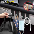 BLALION Car Passenger Glove Box Hook Double Hook Purse Bag Hanger Hidden Storage Hook Universal Large Load-Bearing Hanging Hook.