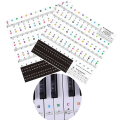 Miwayer 2Pcs Piano Key Stickers 37 to 88 Key,Removable Piano Keyboard Note Labels,Suitable for Beginners to Practice Piano. 