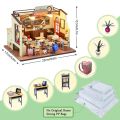 DIY Mini Dollhouses Back To School Miniature Model Doll House For Xmas Mini Wooden 3D Puzzles Classroom Assembly Start Of School. 