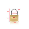 Brass padlock, solid plated steel padlock, durable, firm Lock, three padlocks, no rust, short and long, ready to ship from Thailand. 