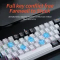 MUCAI MK61 USB Gaming Mechanical Keyboard Red Switch 61 Keys Wired Detachable Cable RGB Backlit Hot Swappable. 