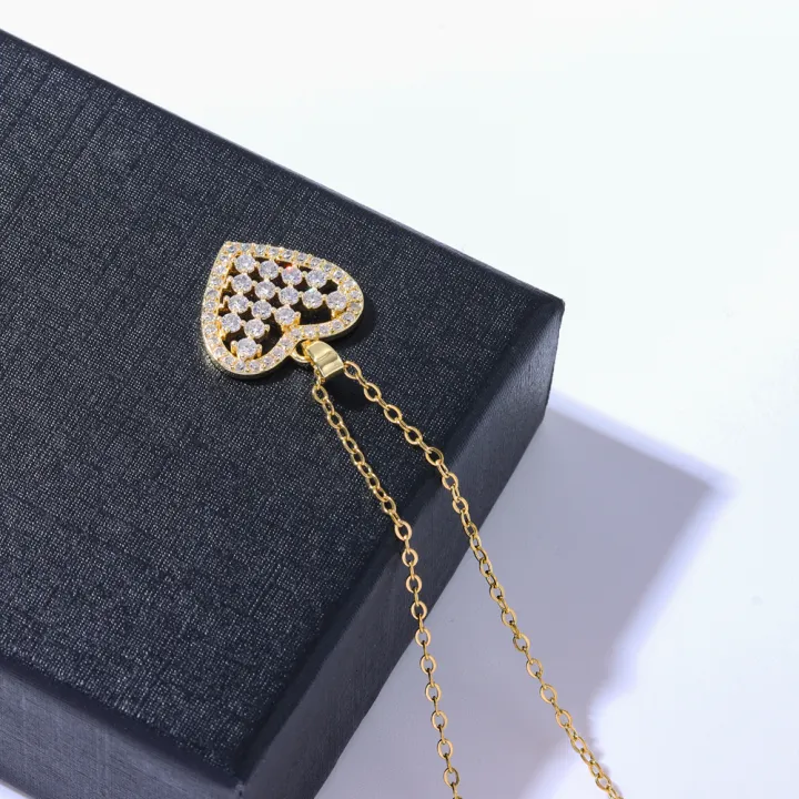 Cute%20Romantic%20Zircon%20Crystal%20Heart%20Necklace%20Earrings%20For%20Women%20Top%20Luxury%2018K%20Gold%20Plated%20Stainless%20Steel%20Jewelry%20Set%20Female%20-%20Image%205