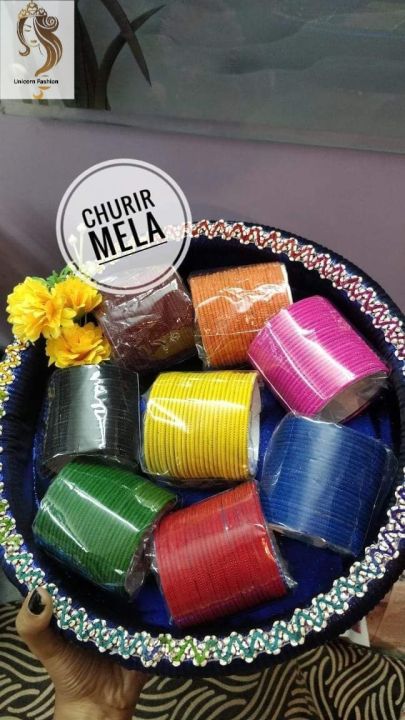 Metal Velvet churi set for women - 8 dozen | Daraz.com.bd