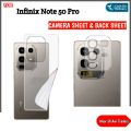 Infinix Note 50 Pro Back Camera Lens Protector 9H Flexible Soft Nano Glass Sheet Plastic For Infinix Note 50 Pro Back Jelly Protector Soft Hydrogel Film For Infinix Note 50 Pro Transparent. 