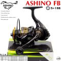 Ashino FB fishing reel. 