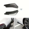 1 Pair Carbon Fiber Winglets Side Skirt Extension Car Front Rear Bumper Strip Lip Spoiler Diffuser Splitter Scratch Protector. 