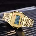 Casio LED Digital Watch for Men Waterproof Sports Military Wrist Watch Stainless Steel Luxury Silver Watch. 