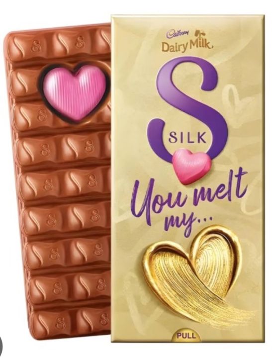 Cadbury Dairy Milk Silk “You Melt My Heart” Chocolate Bar – Smooth & Creamy Milk Chocolate 250g