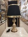 Single Metal Table Lamp Golden Color. 