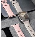 (Only Strap) Hot Engraved Pattern Silicone Band For Apple Watch 49mm 45mm 44mm 40mm 41mm Sport Loop Strap For Iwatch Series 9 8 Ultra 7 6 5 4. 