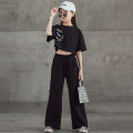 New Spring Summer Teenager Girls Clothing Sets Children Short Tops T Shirt And Pants 2Pcs Kids Tracksuit 5 6 8 10 12 14 Years. 