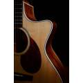Enya Q1M Solid Sitka Spruce (A) 41 inch GA Transacoustic guitar with 25 mm Gig Bag. 