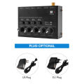 Ultra Low Noise 4 Channel Line Stereo Mixer 4 Input 1 Output DC 5V Mini Audio Mixer Microphone Guitar Bass Keyboard Mixers. 