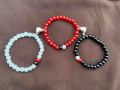 Friendship magnet bracelet for trio trio magnet bracelets bracelet for a group of three besties best friends bracelet. 