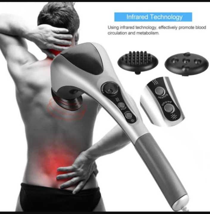 Double Heads Heating Body Massager – Electric Facial Deep Tissue ...