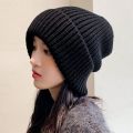 Winter Casual Warm Hats Solid Color Hip Hop Unisex Female Beanie Caps Fashion Cute Knitted Beanies Bonnet Caps. 