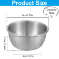 12Pcs Sauce Dipping Bowl 304 Stainless Steel Dipping Cups Individual Round Sauce Dishes 45/55ml Mini Reusable Seasoning Cups. 