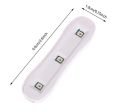 3W Portable Nail Art USB Mini Dryer Nail Gel Polish Dryer Light LED Curing Lamp PC & ABS UV Lamp Machine Manicure Tool ( Random Designs) ( Size 6cmx2cmx1cm) Lahore. 
