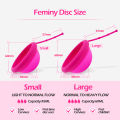 Women Menstrual Disc With Removal String Reusable Medical Grade Silicone High Cervix Period Disk Disco Menstruales Mujer. 