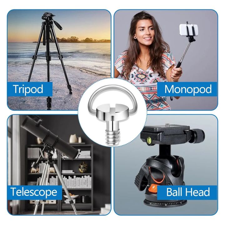 20-1PCS%20Stainless%20Steel%201/4"%20Camera%20Tripod%20Screw%20Mounting%20Screw%20Adapter%20Quick%20Release%20Camera%20Screw%20for%20Camcorder%20Tripod%20Monopod%20-%20Image%206