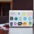 25 pcs   inspirational quotes stickers for laptop. 