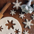 3PCS/set Cookie Plunger Cutters Snowflake Gear Patterns for Christmas Biscuits Fondant Sugarcraft Decor Cake Baking Molds. 