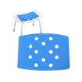 Shower Stool Cushion Non Slip Soft Pad With Holes Shower Bench Curtain Adhesive Backing Anti Skid EVA Rubber Bathroom Accessory. 