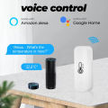 Tuya WiFi Temperature and Humidity Sensor Indoor Humidity Sensor Battery Powered APP Monitoring For Alexa Home Voice.