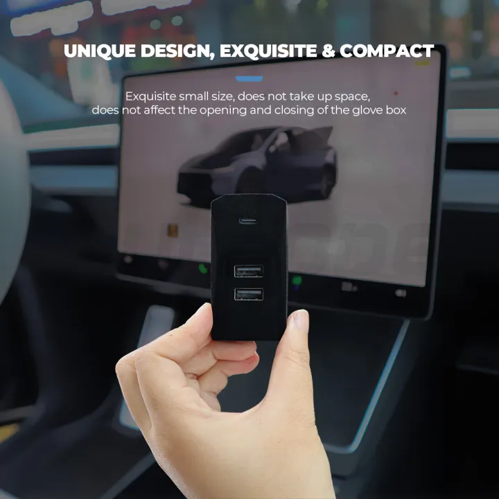 Futhope%20Glovebox%20Hub%20For%20Tesla%20New%20Model%20Y%20Juniper%20Highland%20Port%20Splitter%20Docking%20Station%20Data%20Transmission%20-%20Image%205
