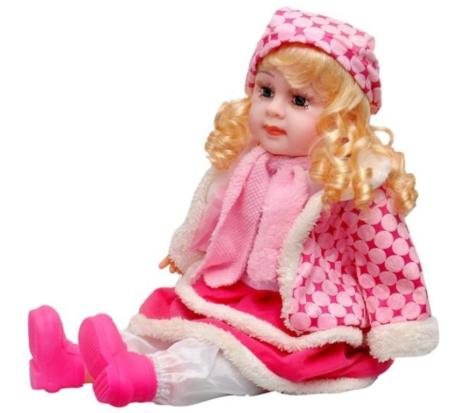 Doll Musical Rhyming Babydoll Big Stroller Dolls, Laughing Singing Soft Push Stuffed Talking /Silicone Princess Indoor Outdoor