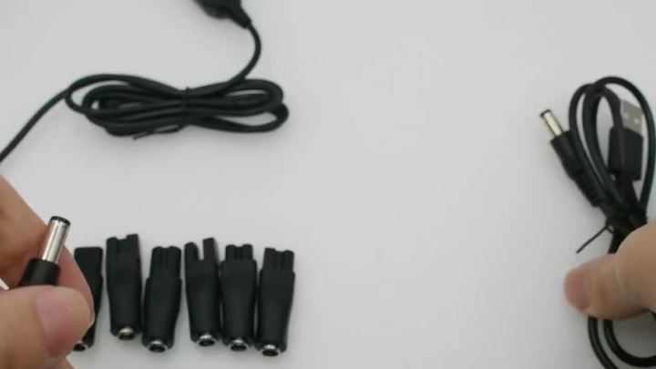 LISI 8 PCS Power Cord 5V Universal Replacement Charger USB Adapter for All Kinds Hair Clippers Beard Trimmers Shavers Desk Lamps