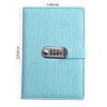 New A5 retro password book with Lock Diary Book Student Notebook Notebook sub-password Lock Notebook. 