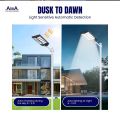 "500 Watt AIWA Solar Street Light with Remote | Motion Sensor | Waterproof LED Outdoor Light | 6500K White | 15 Hours Backup for Street, Farm, Parking". 