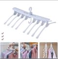 Multifunctional Magic Smart Hanger Storage Foldable Artifact Clothes Rack Household Drying Rack Clothing Multi-Layer Folding Hanger. 