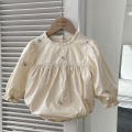Family Sister Matching Dress Outfit Baby Girls Clothes Sisters Dress Embroidered Hollow Girl Dress Baby Romper Princess Dresses. 
