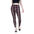 Khaki Plaid WOMEN'S Sports and Fitness Leggings. 