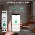 TOMZN TOB9-VAP 63WiFi TUYA Smart Energy Power Monitoring Under/Over Voltage, Amperes Overload Protection Power Metering, Timer Relay Control Protection for solar inverter. 