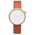 TOMI Women's Minimalist Style Leather Watch Women's Small Disc Scaleless Fashion Watch Minimalist Women's Leisure Quartz Watch. 