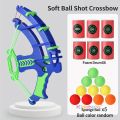 Foam Ball Shooting Toy Bow – Safe Archery Blaster with Soft Balls & Target Cans for Kids Outdoor Indoor Play. 