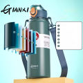GIANXI 1000ml Spring Cap Large Capacity Vacuum Cup 316 Stainless Steel Coffee Cup Portable Outdoor Sports Water Bottle. 