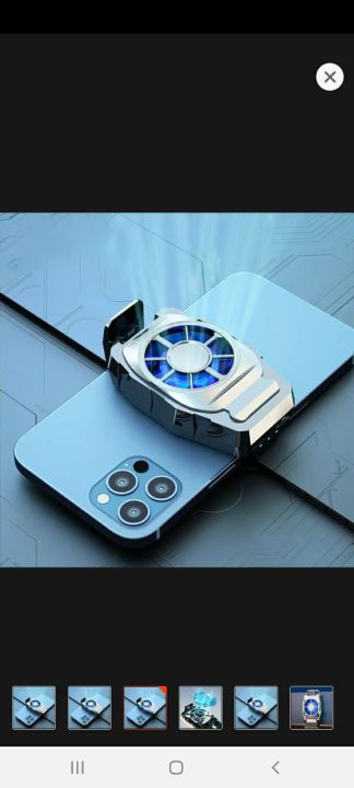 S06 universal mini rechargeable Mobile phone cooling fan Radiator with cool led backlight