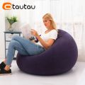 OTAUTAU Inflatable Sofa Outdoor Portable Camping Couch Folding Garden Chair Comfy Lazy Pouf Sac Space Saving Furniture SF028. 