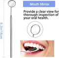 5 Plaque Remover for Teeth 5pc Tooth Cleaning Kit with Tartar and Calculus Removal Dental Care Set Stainless Steel Dentist Tools for Personal and Home Use. 