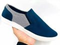 Sneakers check print slip on blue,black  fashionable shoes medium cut design with rubber material sool. 