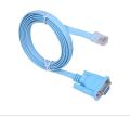 9-Pin DB9 Serial RS232 Port to RJ45 Cat5 Ethernet LAN Rollover Console Cable Switch Line,Blue. 