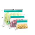 Reusable Ziplock Bags Food Preservation Bag Cover Reusable Peva Food Storage Bags Gallon Freezer Bags for Fridge Kitchen. 