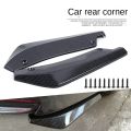 2P Rear Bumper Lip Diffuser Splitter Universal Car Spoiler Side Skirt Extension Protector Kit Auto Accessories Exterior Styling.