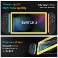 For Switch 2 Premium Anti-blue Light Tempered Glass for Switch 2 9H HD Clear Anti-Scratch Screen Protector Accessories. 