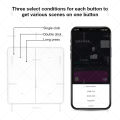 Tuya ZigBee Smart Scene Switch Wireless 12 Scene 4 Gang Push Button Remote Control Switches Automation Scenario For Tuya Devices. 