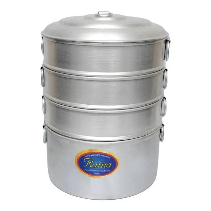 9%20inch%20Aluminum%20Momo%20Steamer,%203%20Tiers%20-%20Image%202